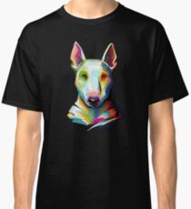 Bull Terrier Colorful Painting Classic T-Shirt