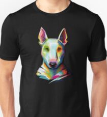 Bull Terrier Colorful Painting Unisex T-Shirt
