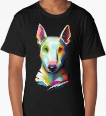 Bull Terrier Colorful Painting Long T-Shirt