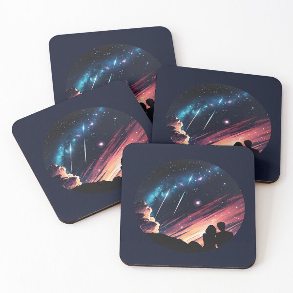 Item preview, couple watching  a shooting star   designed and sold by via-colab.