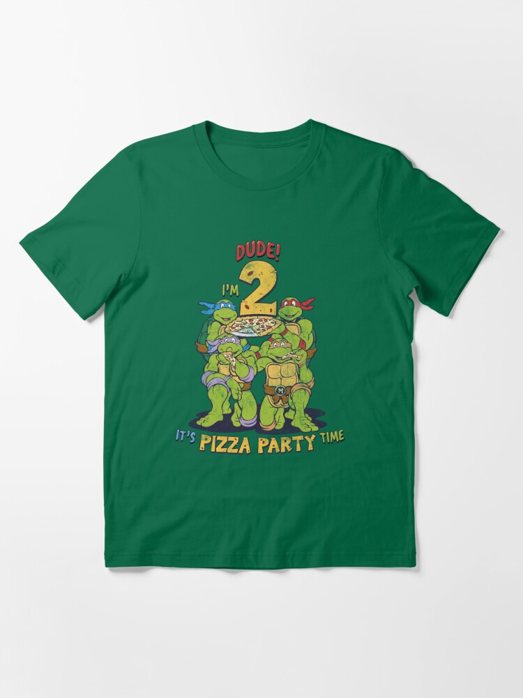 Teenage Mutant Ninja Turtles 30th Birthday Pizza Party Essential T-Shirt  for Sale by FifthSun