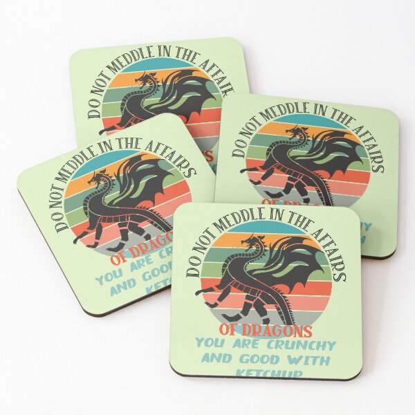 Item preview, Do Not Meddle In The Affairs Of Dragons Retro designed and sold by fatydesignspace.