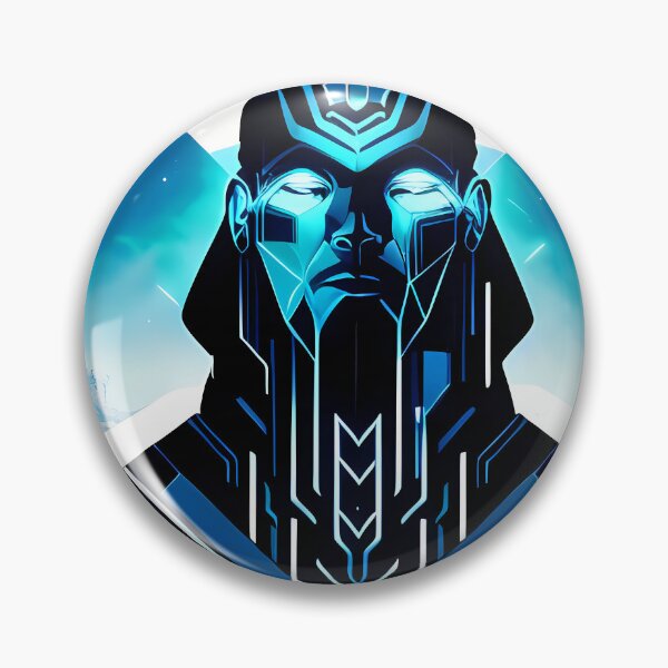 Item preview, Horus Egyptian God Falcon in Cyberpunk Style Sticker - Unique and Eye-Catching Design for Laptop, Water Bottle, and More! designed and sold by Mytho Merch.