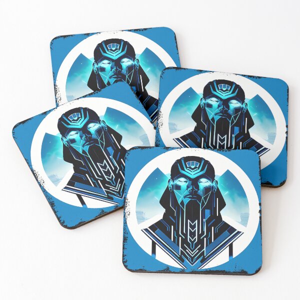 Item preview, Horus Egyptian God Falcon in Cyberpunk Style Sticker - Unique and Eye-Catching Design for Laptop, Water Bottle, and More! designed and sold by Mytho Merch.