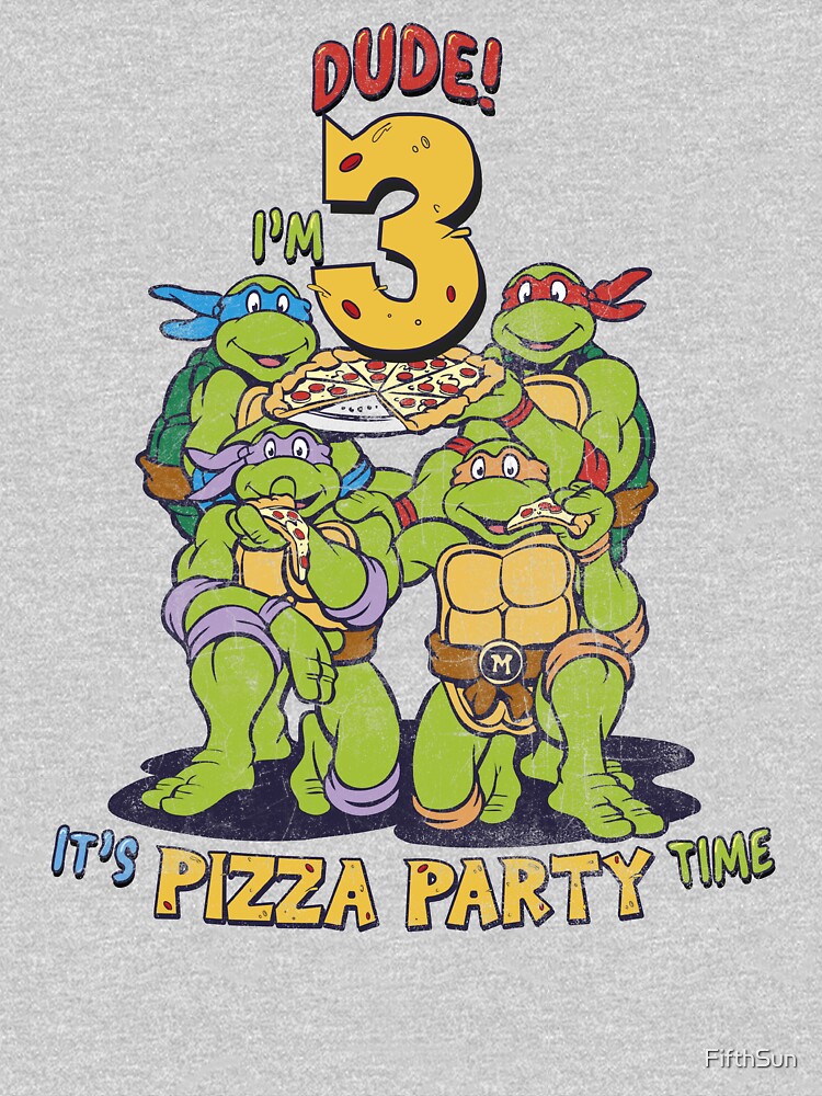 Teenage Mutant Ninja Turtles I'm Dude Pizza Birthday Party Shirt - TeeUni