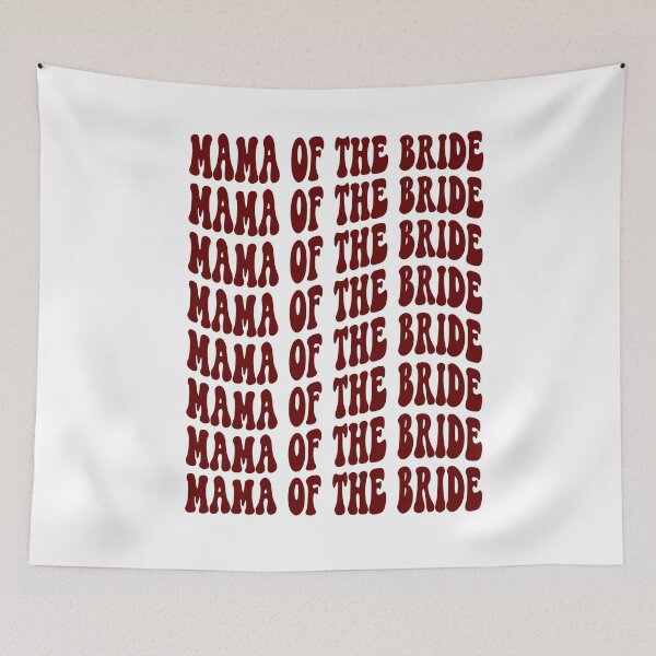 Item preview, Mother of the Bride Dark Red Retro Graphic Bridal Party Gifts for Bachelorette Party designed and sold by mysticblvd.