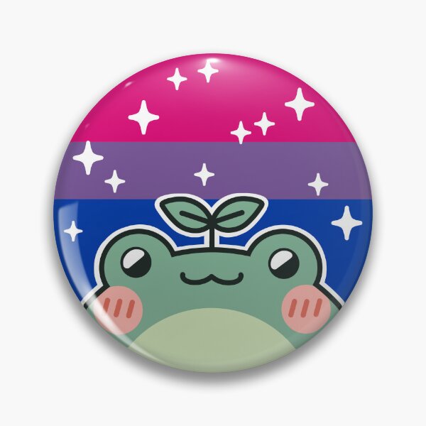 Item preview, Pride Frog: Bisexual Flag designed and sold by kaleidoink designs.