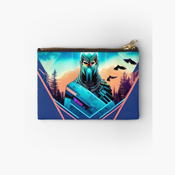Aperçu de l'œuvre Horus égyptien God Falcon dans l'autocollant de style Cyberpunk - Design unique et accrocheur pour ordinateur portable, bouteille d'eau, et plus encore. créée et vendue par Mytho Merch.