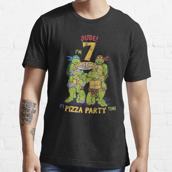 Top teenage Mutant Ninja Turtles Dude I Am 6 Years Old Mikey Pizza Birthday  Party T-shirt, hoodie, sweater, longsleeve and V-neck T-shirt