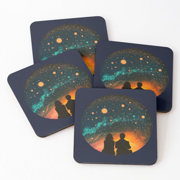 Item preview, couple watching a shooting star designed and sold by via-colab.