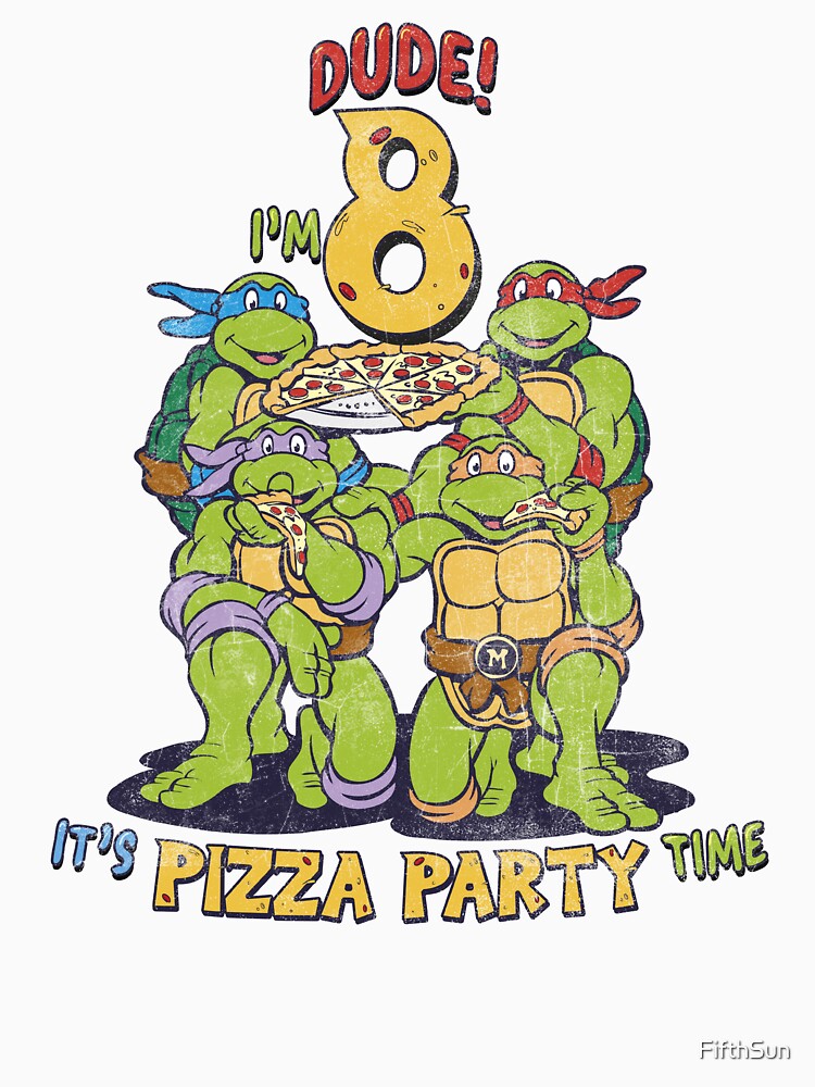 Teenage Mutant Ninja Turtles I'm Dude Pizza Birthday Party Shirt - TeeUni