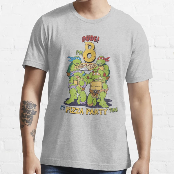  Teenage Mutant Ninja Turtles I'm 5 Dude Pizza Birthday Party T- Shirt : Clothing, Shoes & Jewelry