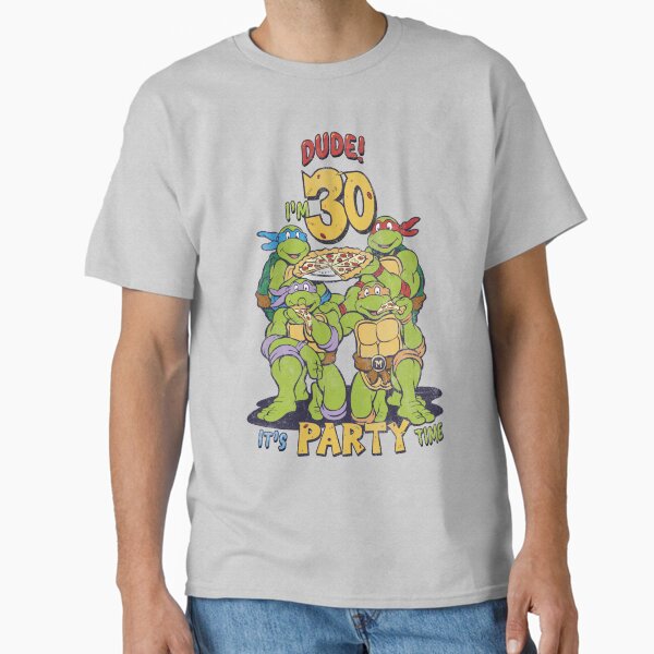 Aperçu de l'œuvre Teenage Mutant Ninja Turtles 30e anniversaire Pizza Party créée et vendue par FifthSun.
