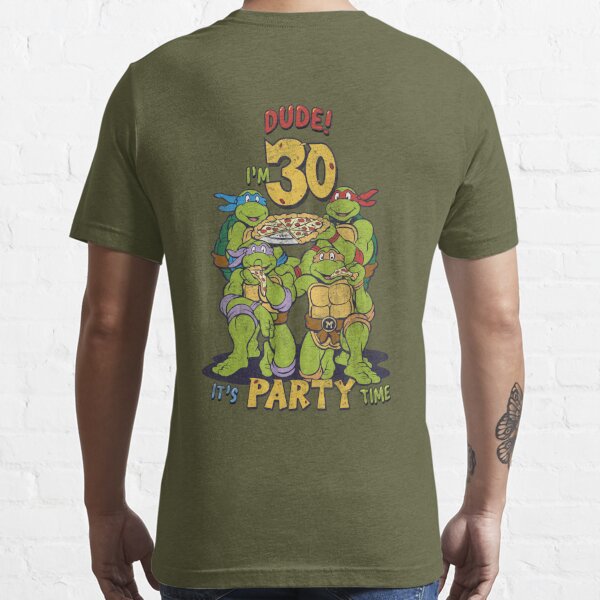 Teenage Mutant Ninja Turtles 30th Birthday Pizza Party Essential T-Shirt  for Sale by FifthSun