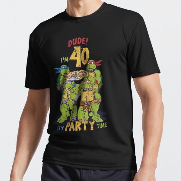 Teenage Mutant Ninja Turtles Boy's 5th Birthday Pizza Party T-Shirt Blue
