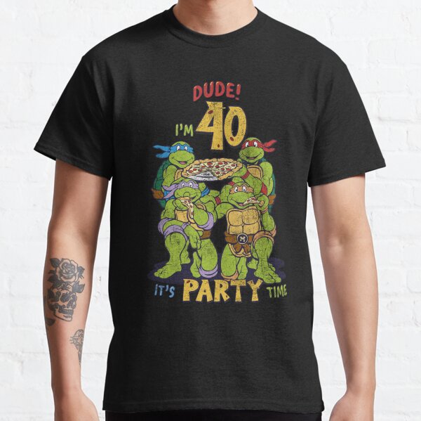Teenage Mutant Ninja Turtles 40th Birthday Pizza Party Classic T-Shirt