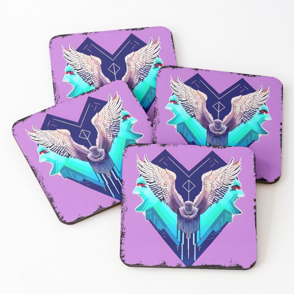 Item preview, Horus Egyptian God Falcon in Cyberpunk Style Sticker - Unique and Eye-Catching Design for Laptop, Water Bottle, and More! designed and sold by Mytho Merch.