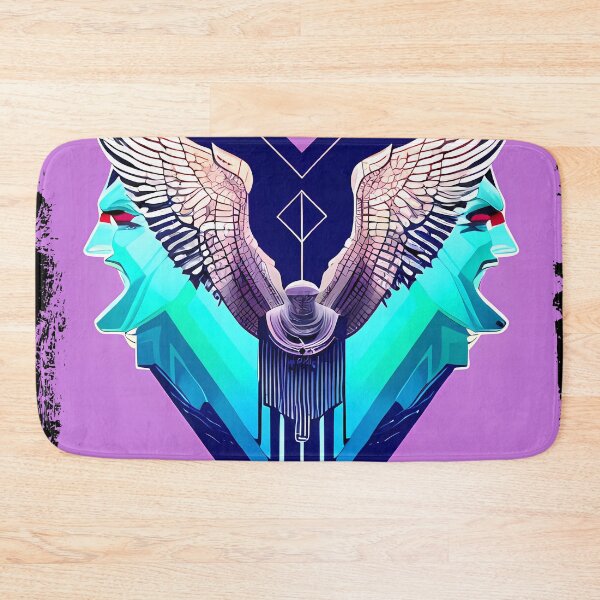 Item preview, Horus Egyptian God Falcon in Cyberpunk Style Sticker - Unique and Eye-Catching Design for Laptop, Water Bottle, and More! designed and sold by Mytho Merch.