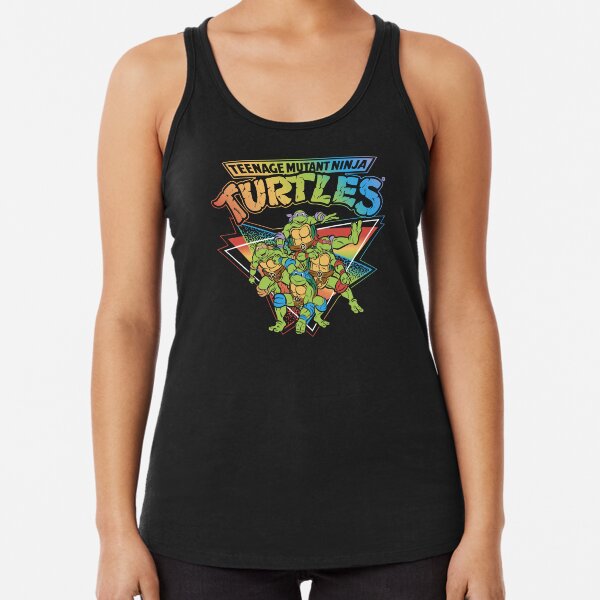 Aperçu de l'œuvre Dégradé arc-en-ciel de la fierté des tortues ninja mutantes adolescentes créée et vendue par FifthSun.