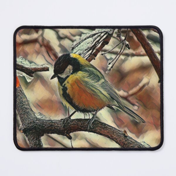 Item preview, a bird on a branch designed and sold by IsidorArt.