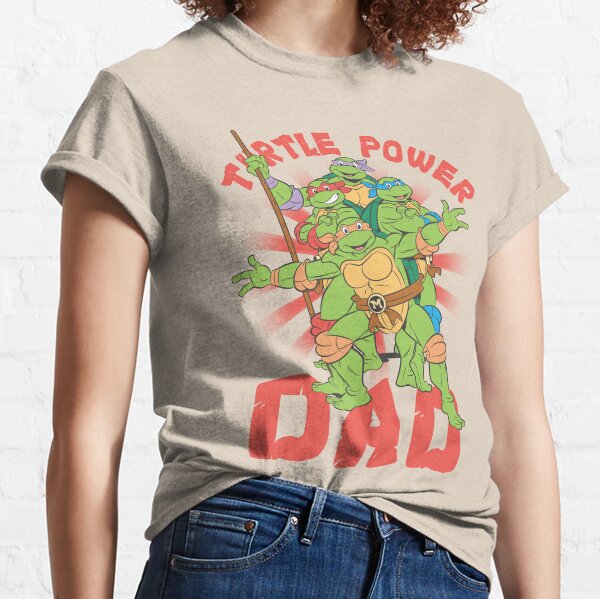 Teenage Mutant Ninja Turtles Dad Turtle Power Poster Classic T-Shirt