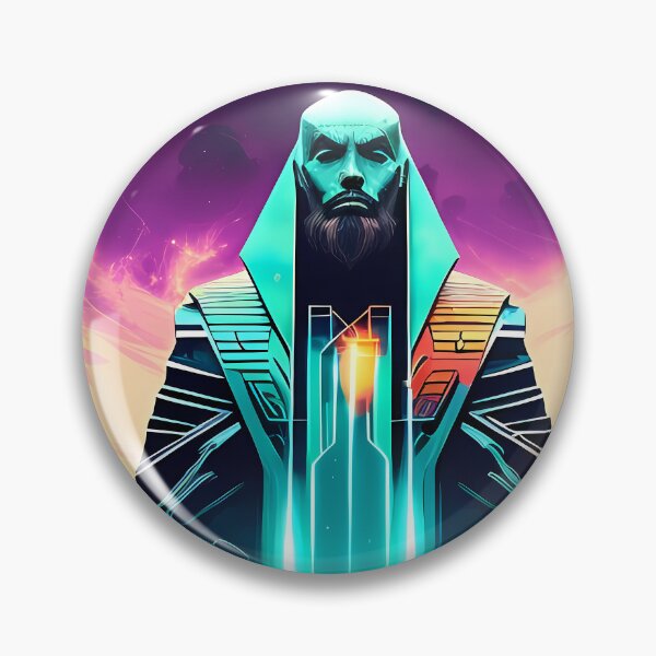 Item preview, Horus Egyptian God Falcon in Cyberpunk Style Sticker - Unique and Eye-Catching Design for Laptop, Water Bottle, and More! designed and sold by Mytho Merch.