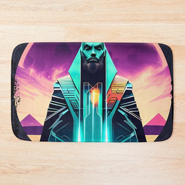 Item preview, Horus Egyptian God Falcon in Cyberpunk Style Sticker - Unique and Eye-Catching Design for Laptop, Water Bottle, and More! designed and sold by Mytho Merch.