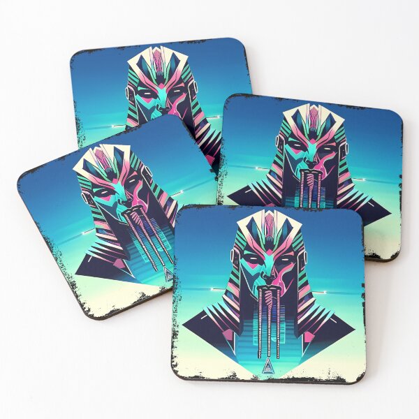 Item preview, Horus Egyptian God Falcon in Cyberpunk Style Sticker - Unique and Eye-Catching Design for Laptop, Water Bottle, and More! designed and sold by Mytho Merch.