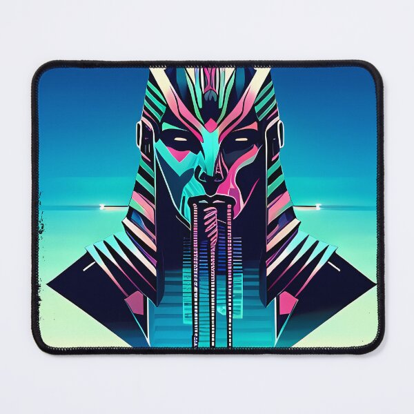 Item preview, Horus Egyptian God Falcon in Cyberpunk Style Sticker - Unique and Eye-Catching Design for Laptop, Water Bottle, and More! designed and sold by Mytho Merch.