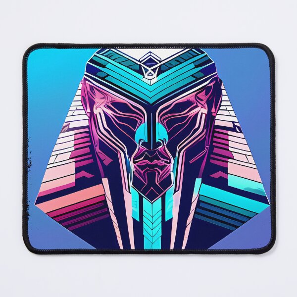 Item preview, Horus Egyptian God Falcon in Cyberpunk Style Sticker - Unique and Eye-Catching Design for Laptop, Water Bottle, and More! designed and sold by Mytho Merch.