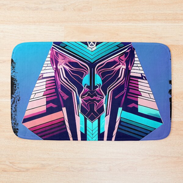 Item preview, Horus Egyptian God Falcon in Cyberpunk Style Sticker - Unique and Eye-Catching Design for Laptop, Water Bottle, and More! designed and sold by Mytho Merch.