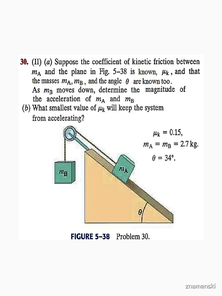 Physics problem: Suppose the coefficient of kinetic friction between the mass and the plane is known. #Physics #Education #PhysicsEducation, by znamenski