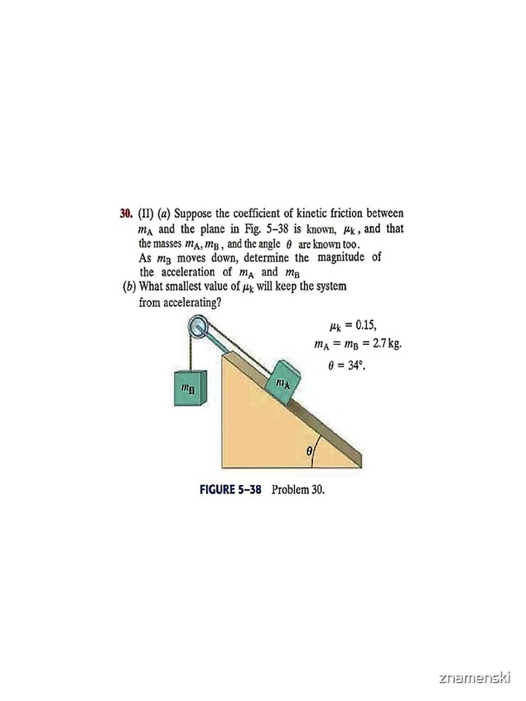 Physics problem: Suppose the coefficient of kinetic friction between the mass and the plane is known. #Physics #Education #PhysicsEducation, by znamenski