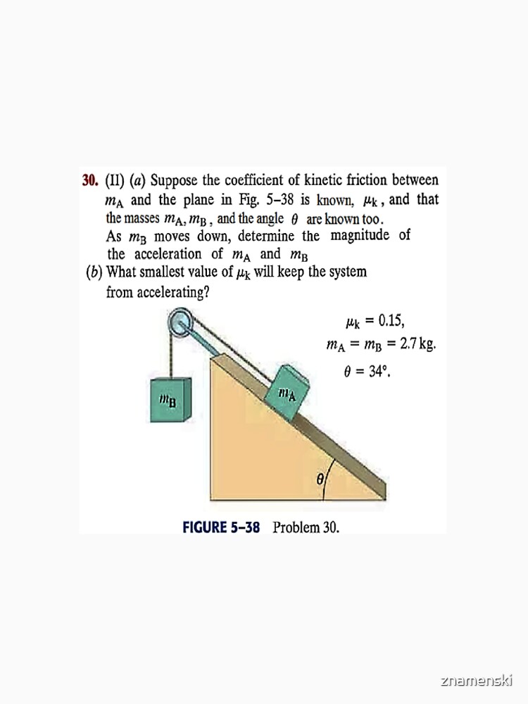 Physics problem: Suppose the coefficient of kinetic friction between the mass and the plane is known. #Physics #Education #PhysicsEducation, by znamenski