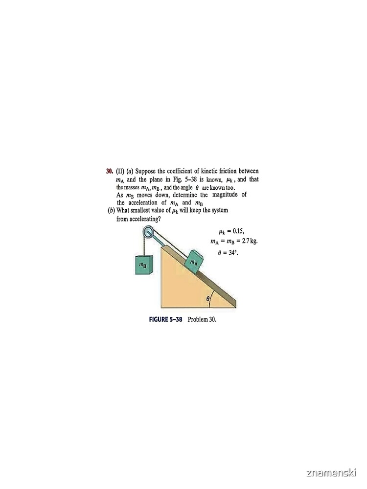 Physics problem: Suppose the coefficient of kinetic friction between the mass and the plane is known. #Physics #Education #PhysicsEducation, by znamenski