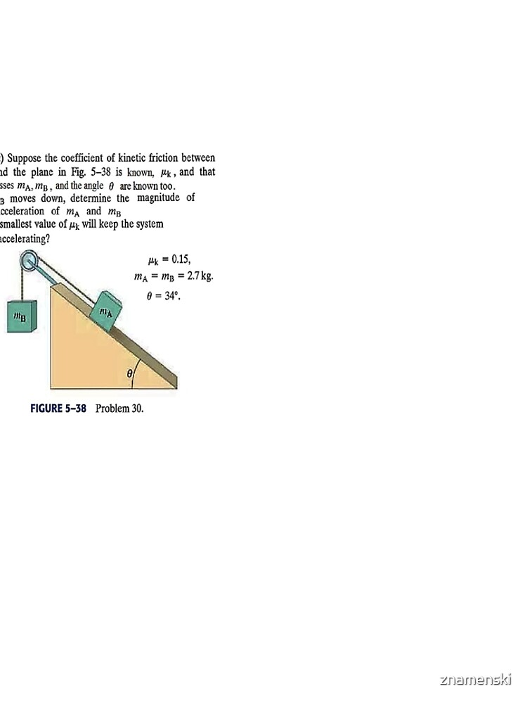 Physics problem: Suppose the coefficient of kinetic friction between the mass and the plane is known. #Physics #Education #PhysicsEducation, by znamenski
