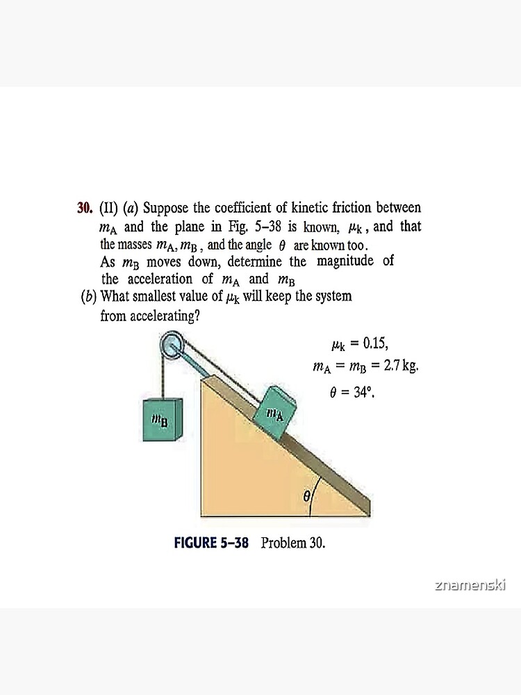 Physics problem: Suppose the coefficient of kinetic friction between the mass and the plane is known. #Physics #Education #PhysicsEducation, by znamenski