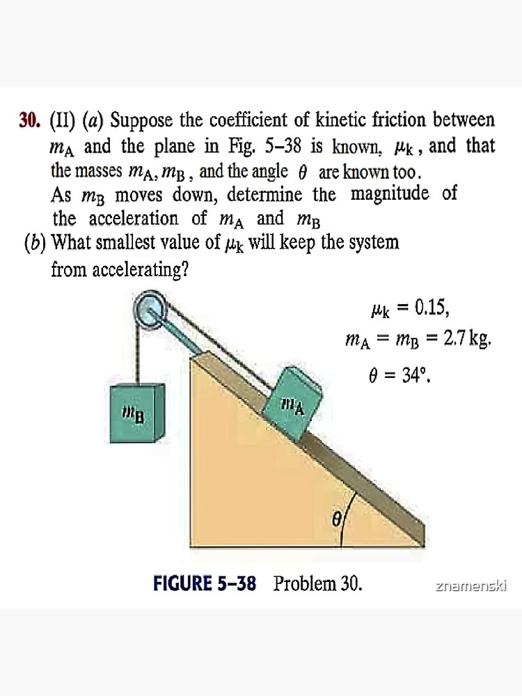 Physics problem: Suppose the coefficient of kinetic friction between the mass and the plane is known. #Physics #Education #PhysicsEducation, by znamenski