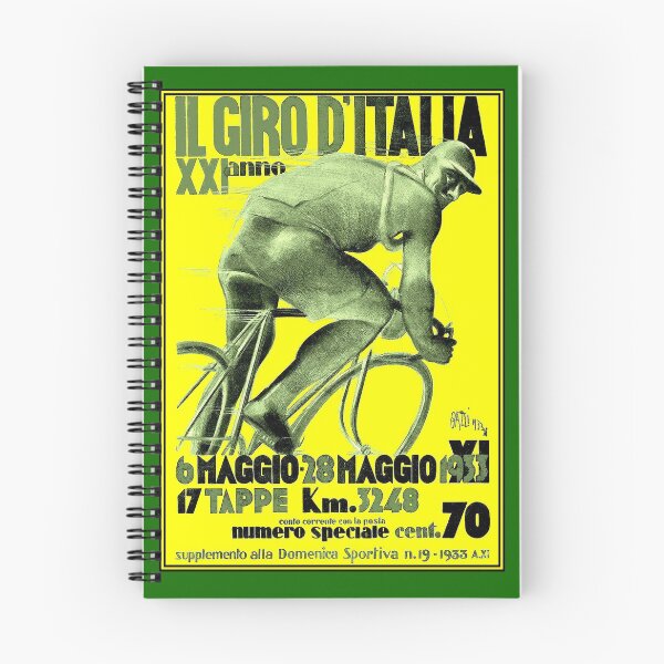 Item preview, GIRO D ITALIA : Vintage 1933 Bike Racing Advertising Print designed and sold by posterbobs.