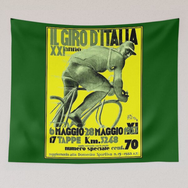 Item preview, GIRO D ITALIA : Vintage 1933 Bike Racing Advertising Print designed and sold by posterbobs.