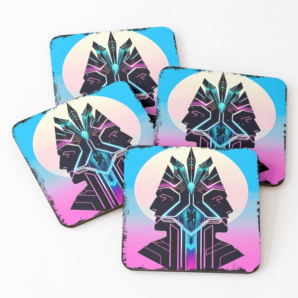Item preview, Horus Egyptian God Falcon in Cyberpunk Style Sticker - Unique and Eye-Catching Design for Laptop, Water Bottle, and More! designed and sold by Mytho Merch.