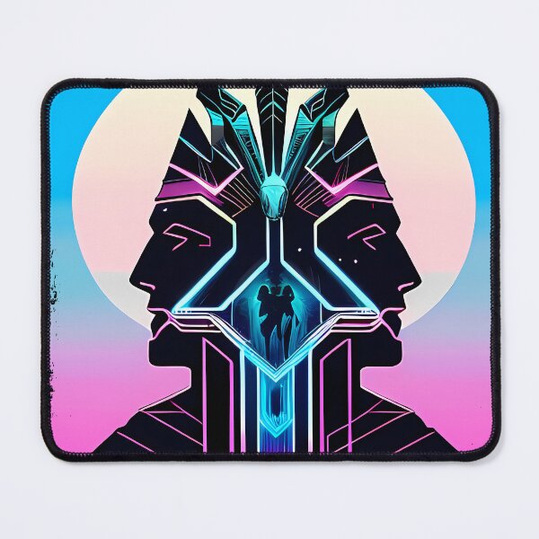 Item preview, Horus Egyptian God Falcon in Cyberpunk Style Sticker - Unique and Eye-Catching Design for Laptop, Water Bottle, and More! designed and sold by Mytho Merch.