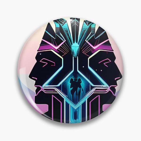Artikelvorschau, Horus Ägyptischer Gottfalke im Cyberpunk-Stil Aufkleber – Einzigartiges und auffälliges Design für Laptop, Wasserflasche und mehr! entworfen und verkauft von Mytho Merch.