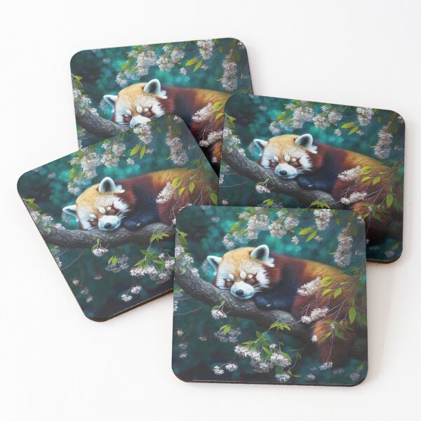 Item preview, Cute Red Panda Sleeping designed and sold by Virtualiartist.
