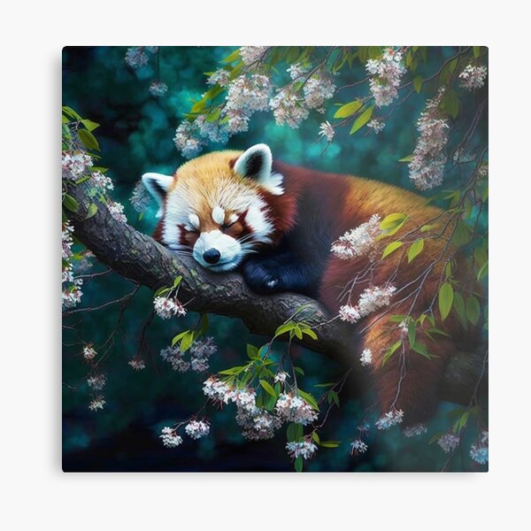 Item preview, Cute Red Panda Sleeping designed and sold by Virtualiartist.