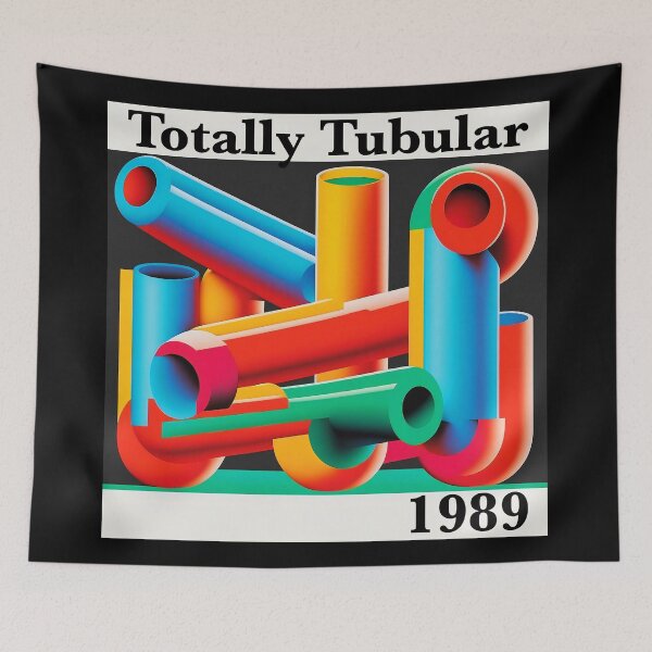 Item preview, Totally Tubular Memphis Style 80's Design designed and sold by Tanis-Tweedale.