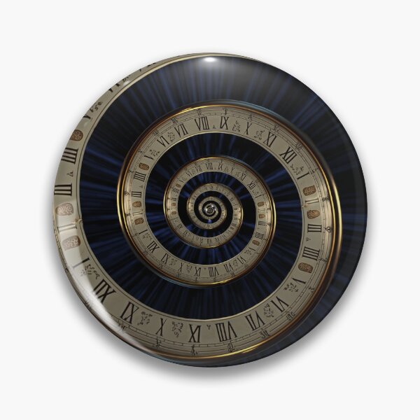 Item preview, Infinity time spiral in space, antique old clock designed and sold by SvarunPogani.