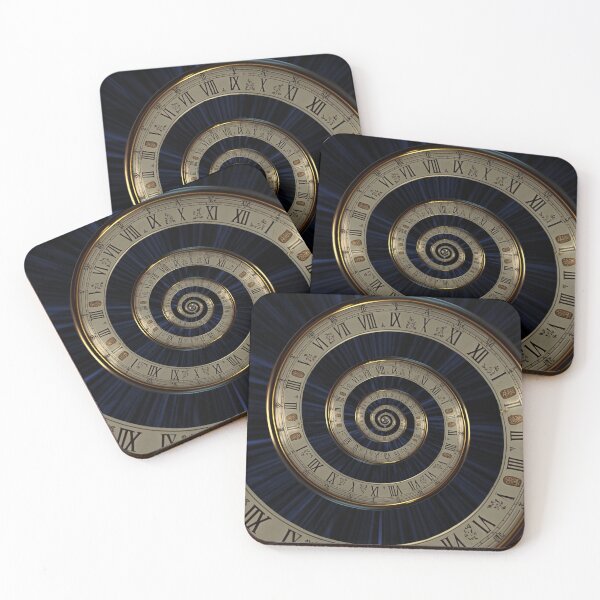 Item preview, Infinity time spiral in space, antique old clock designed and sold by SvarunPogani.