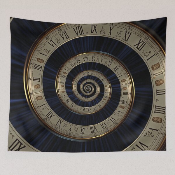 Item preview, Infinity time spiral in space, antique old clock designed and sold by SvarunPogani.