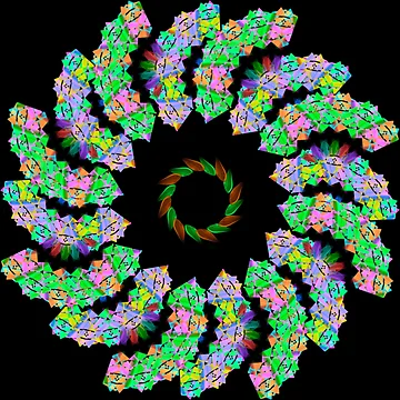 Artwork thumbnail, colored mandala by Meo Design
